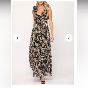 Vici Ruffle Floral Maxi Dress XL